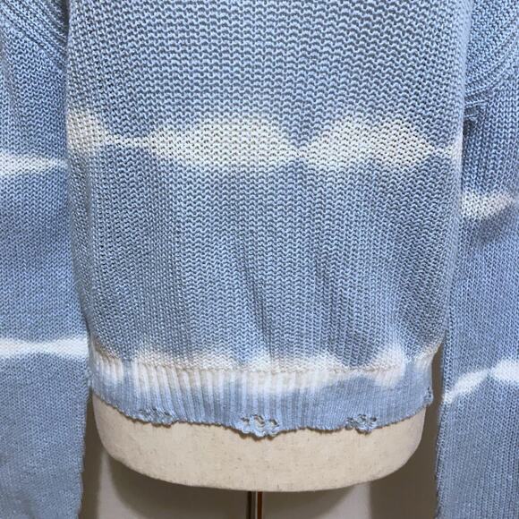 Ultra Flirt NWT Tie Dye Distressed Sweater Juniors S - Picture 5 of 10